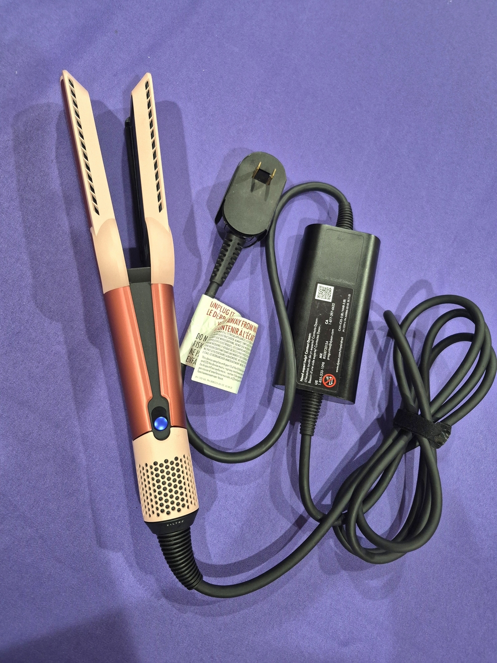 DYSON Airstrait HTO1 Straightener Hair Dryer Strawberry Bronze/Blush Pink. - Picture 4 of 6